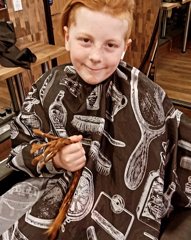 Alfie grew his hair for more than two-and-a-half years before his big cut!