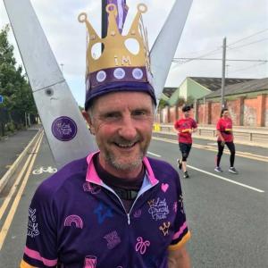 Our Chair of Trustees is taking on the London Marathon as Scissorman!