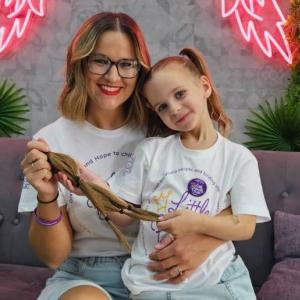 Nina shows incredible bravery after cancer diagnosis