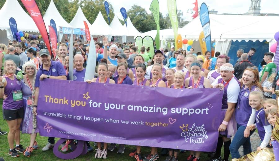   Some of the runners from The Little Princess Trust team at last year's Cardiff Half Marathon.   You can now register to join our team at next year's race!