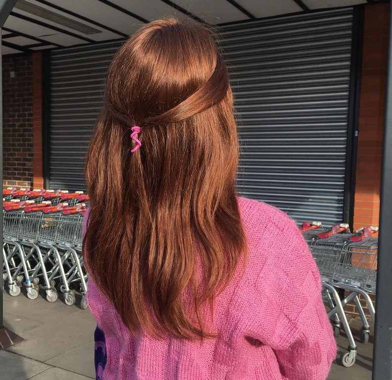 Mila wearing and styling her new LPT wig