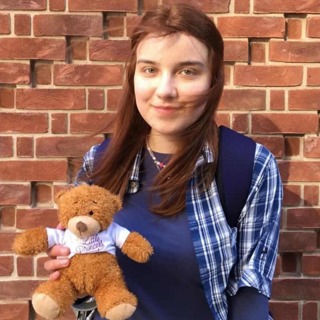 Mila with her LPT teddy