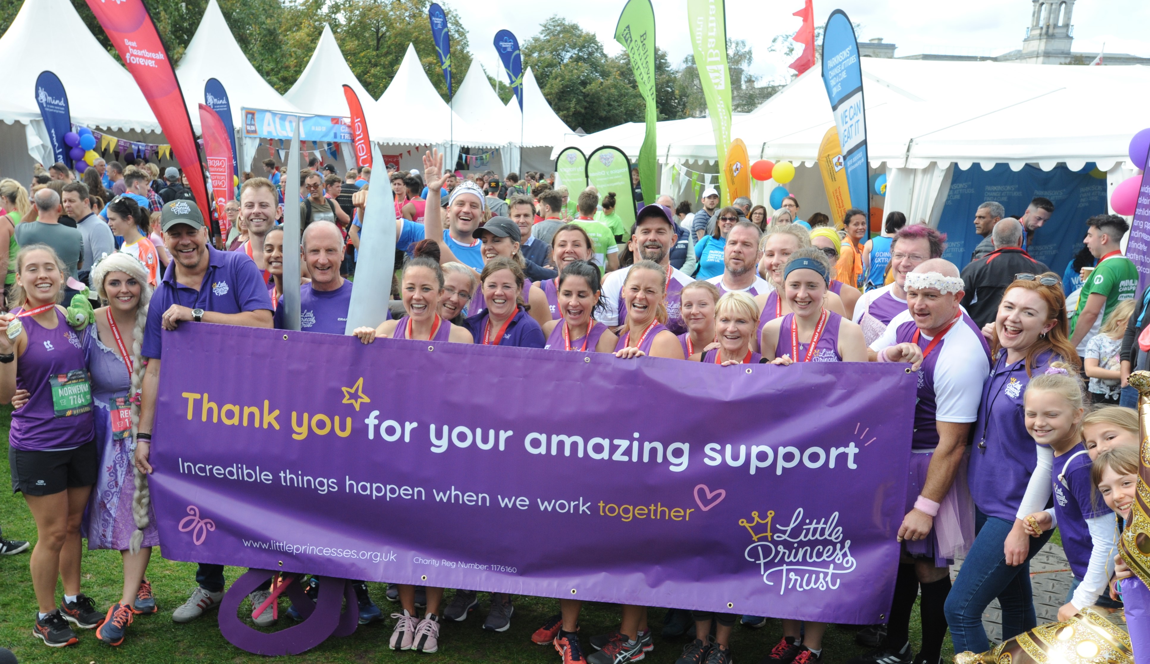 Some of the LPT runners who completed the Cardiff Half Marathon in 2019.