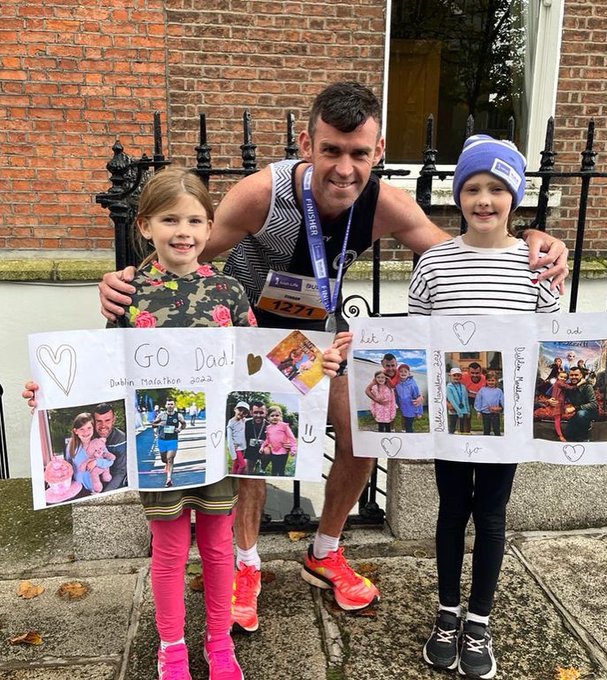 Ciaran's daughters showing their support