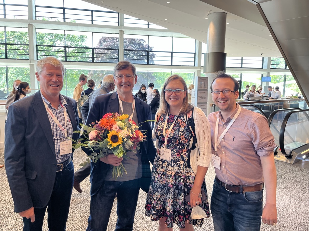 Timothy Ritzmann (right) pictured with (l-r) Richard Grundy, Nick Foreman and Andrea Griesinger.