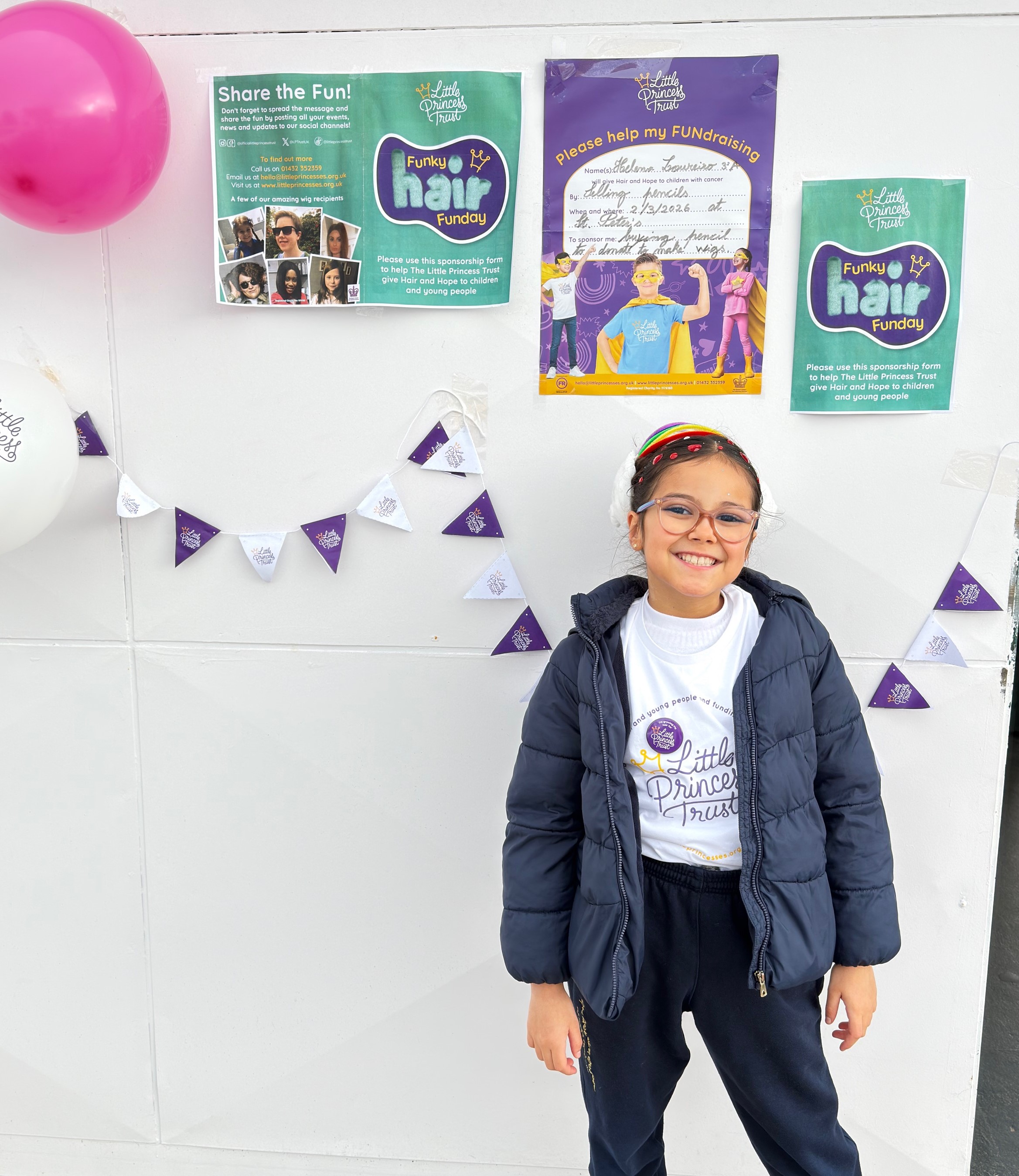 Helena Loureiro organised the Funky Hair Funday at her school.