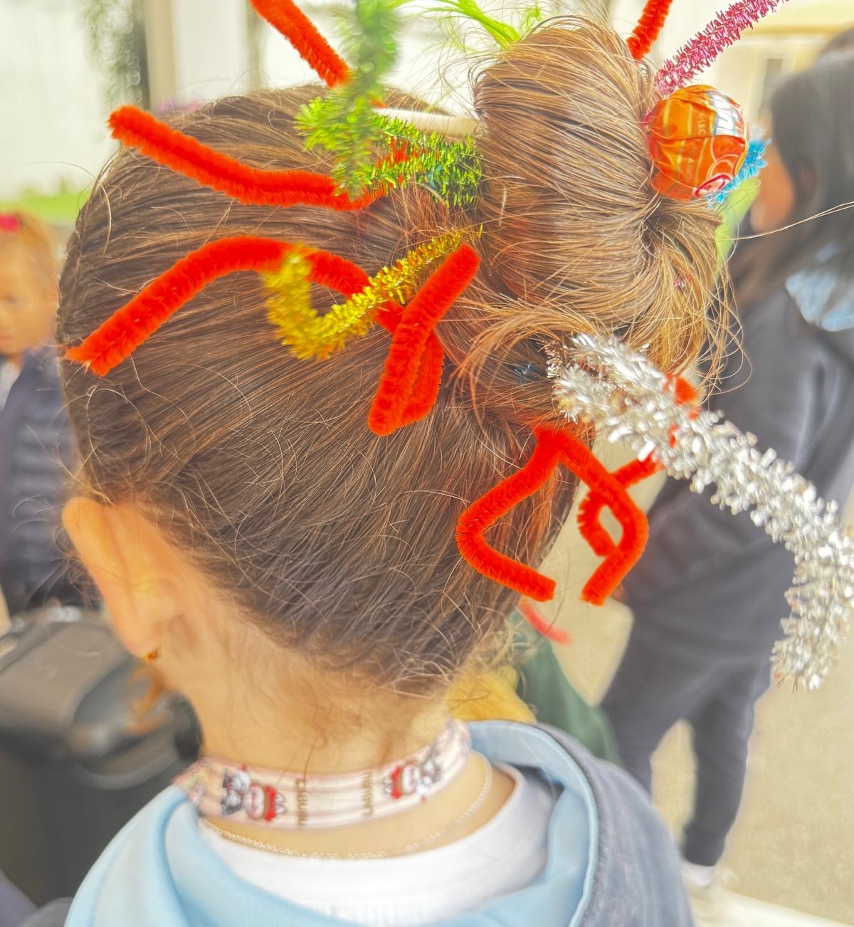 Pupils used their imagination to come up with some creative hair styles.