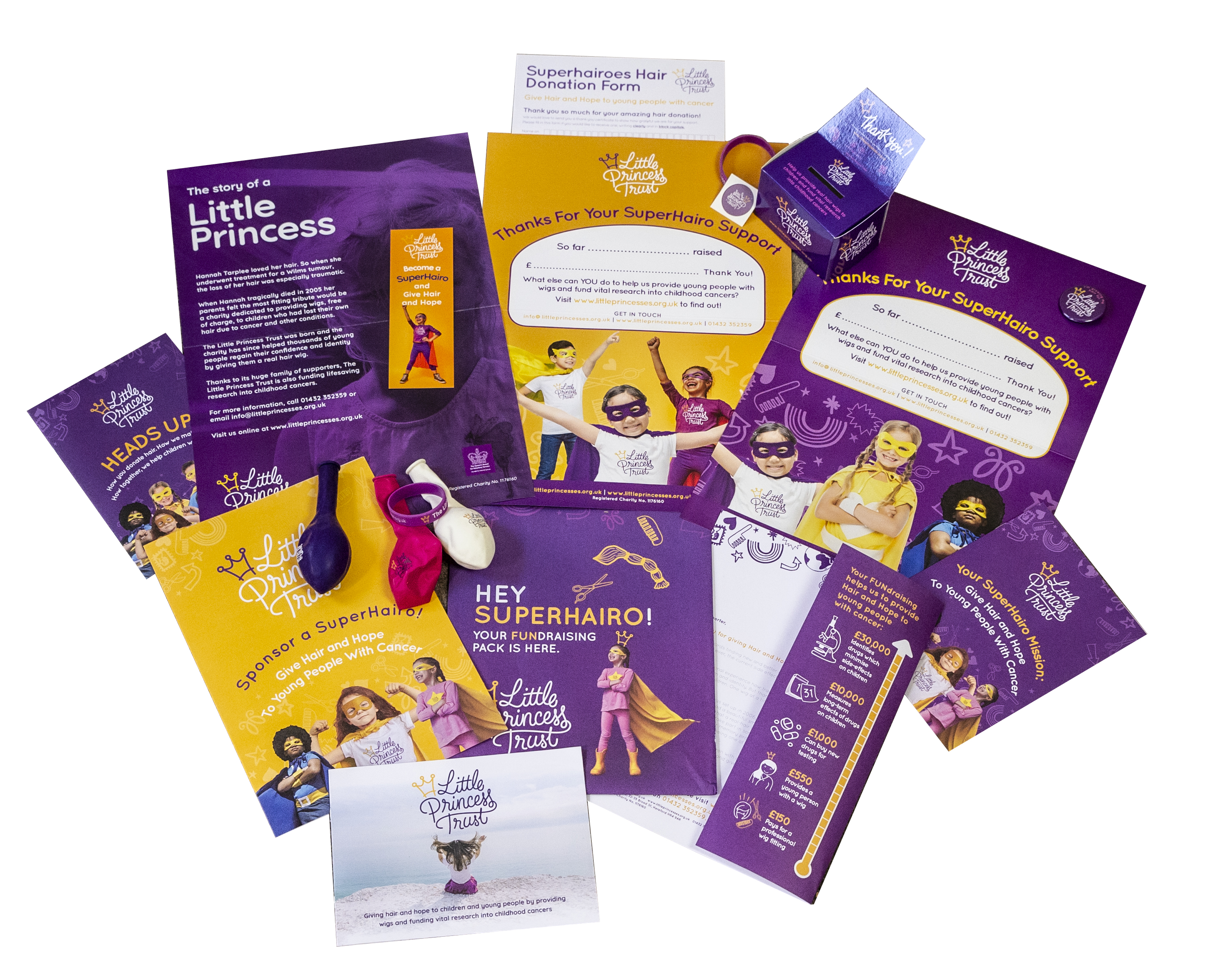 Ordering a free fundraising pack from The Little Princess Trust is the perfect way to start your support.