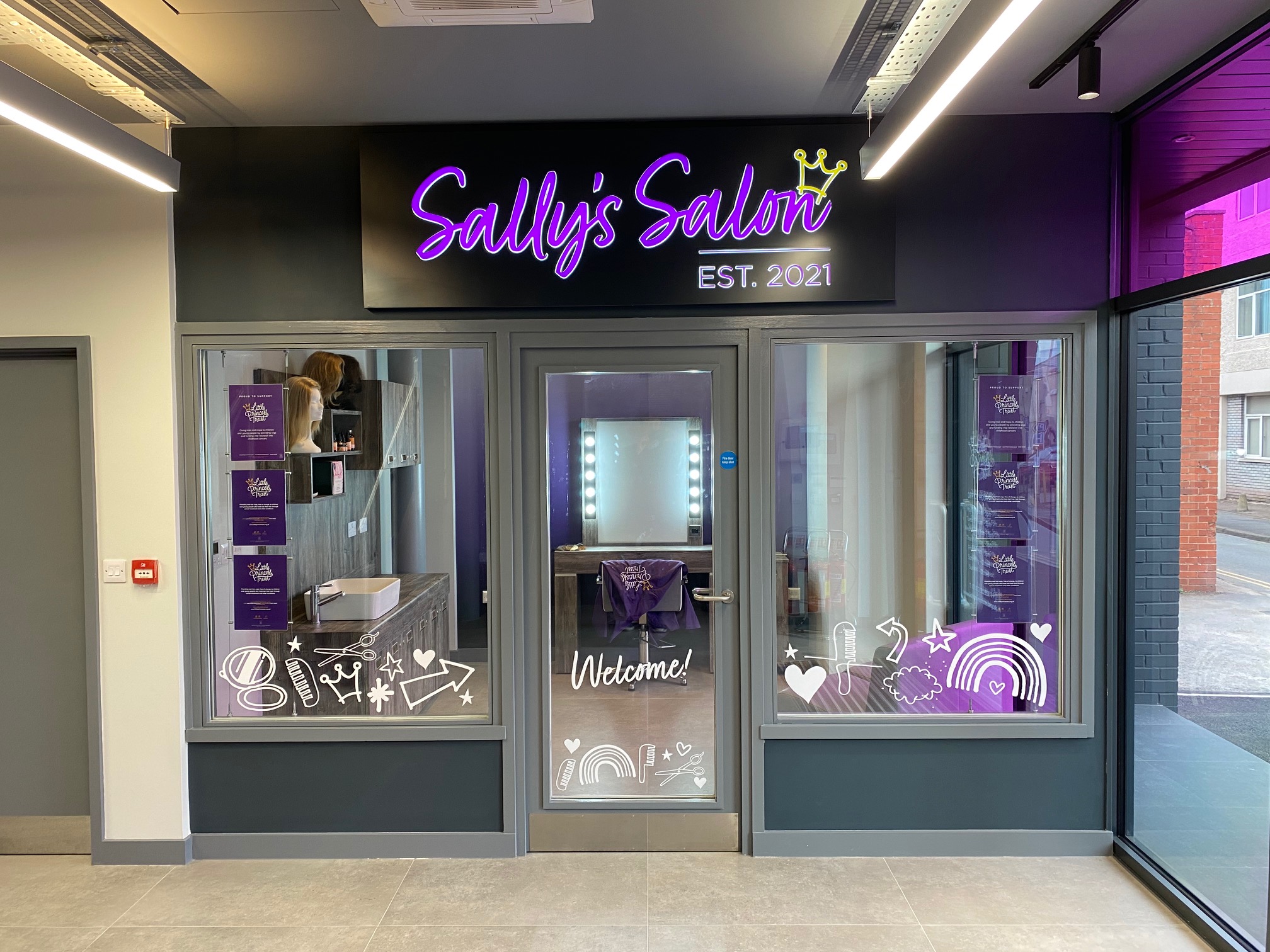 The Sally's Salon will allow us to fit and style wigs in our new home.