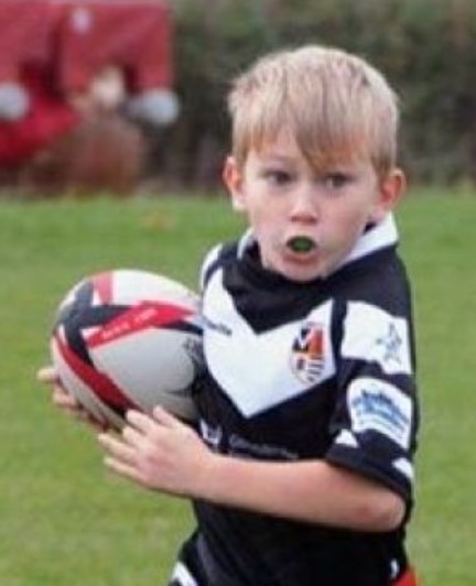 Jacob McPeake loves to play rugby.