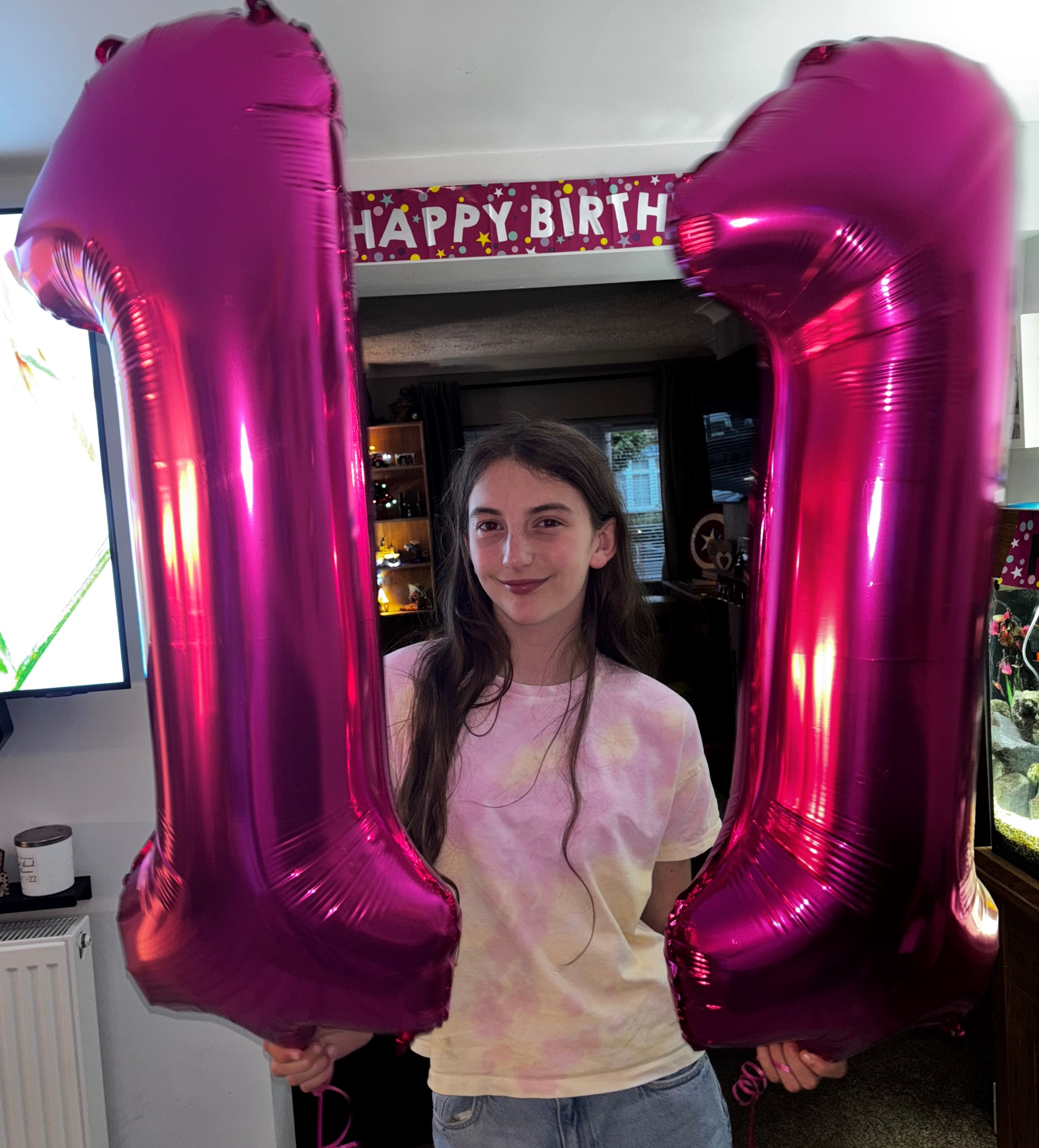 Lola celebrates her 11th birthday.