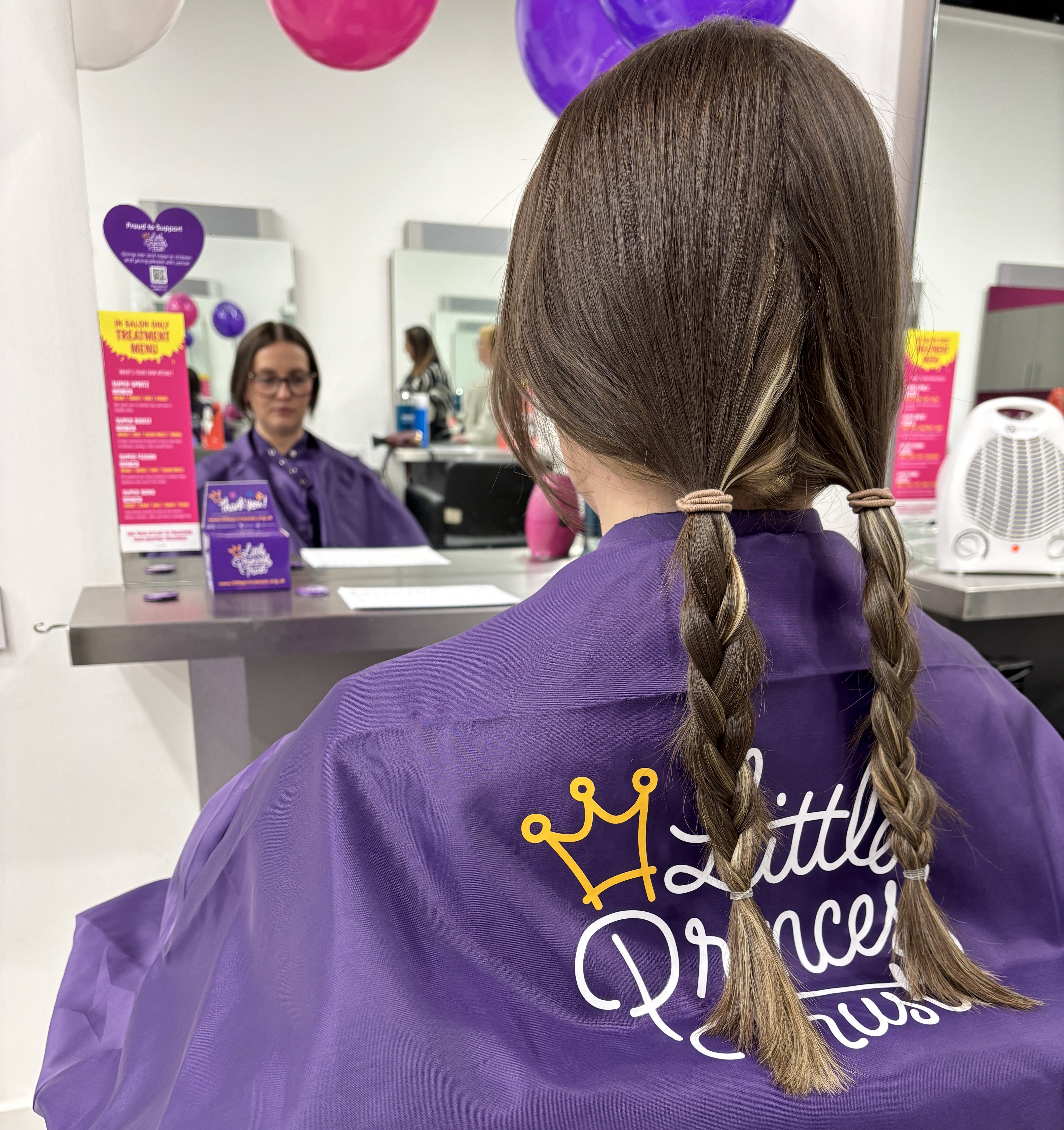 The salons are offering free hair cuts to anyone donating at least 12 inches of hair.