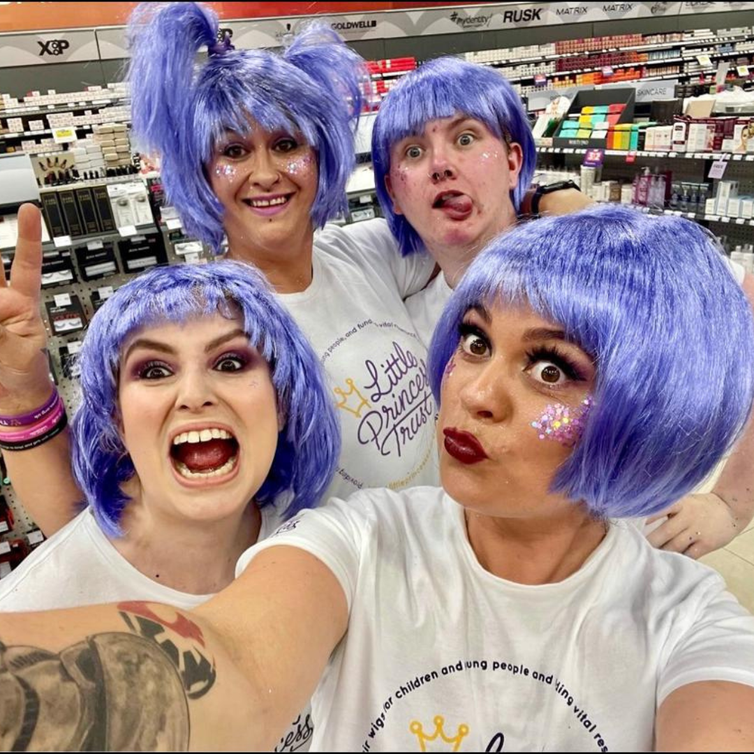 The Sally Europe team in Glenrothes, Scotland, got stuck in with a Funky Hair Funday in aid of LPT