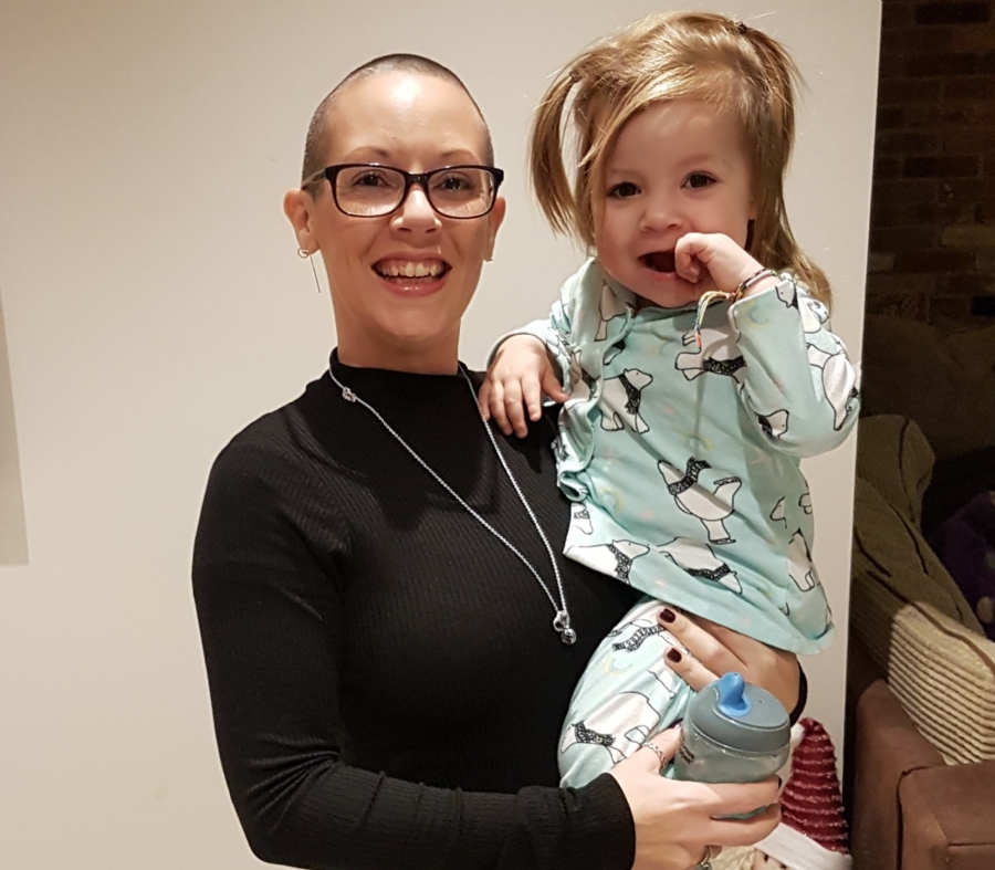 Jodi Halligan with her daughter Effi.