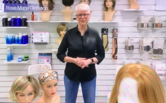Rose-Marie Olofsson thanked the hair donor for their support of The Little Princess Trust.