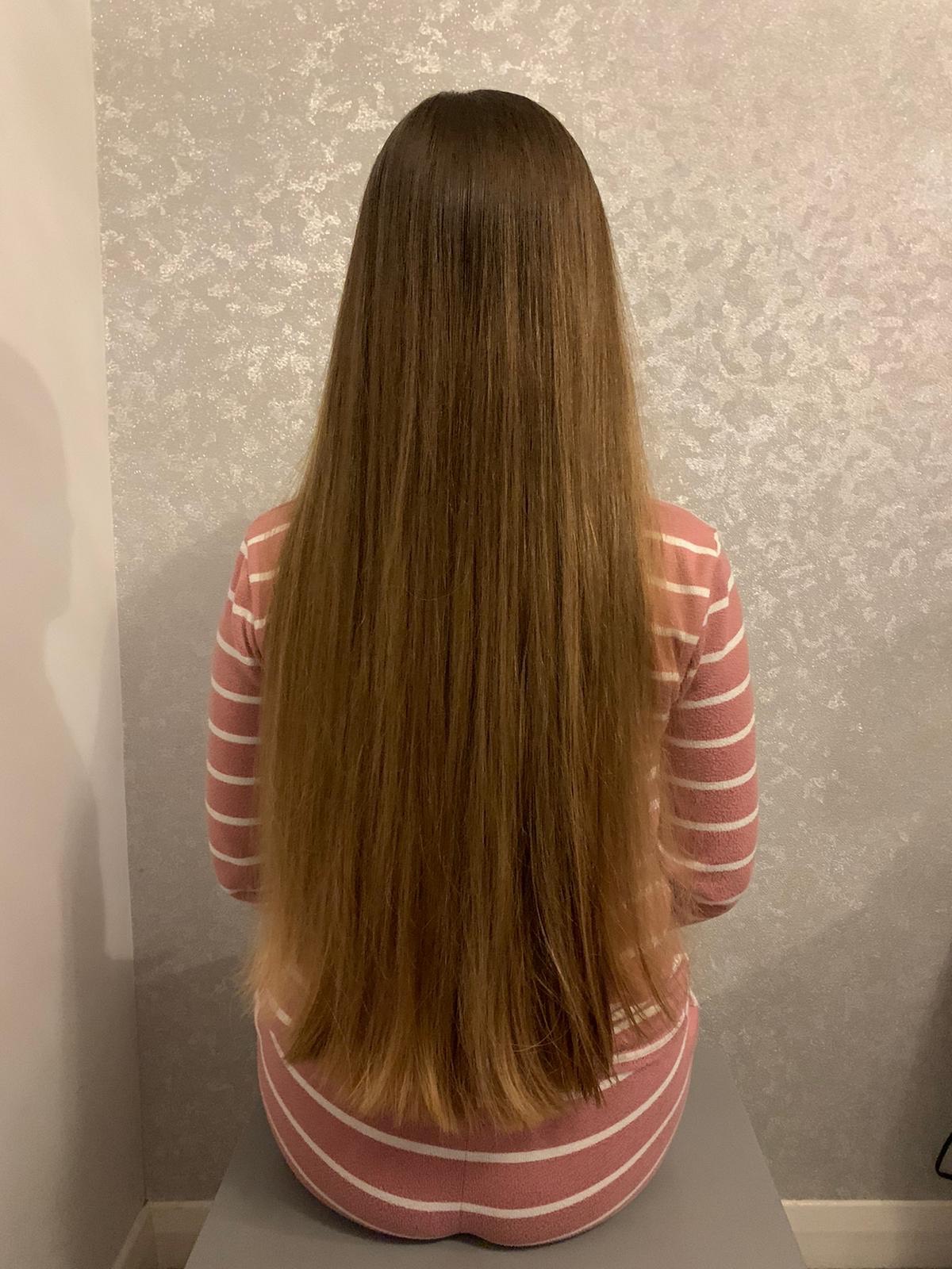 Courtney donates 10” of hair