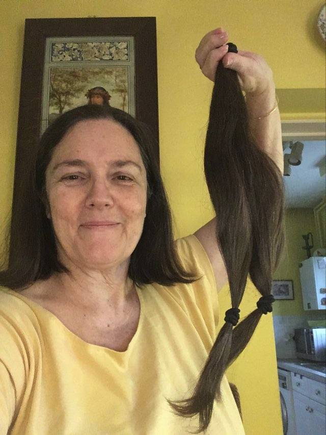 I'm 61 but lucky enough to still have naturally brown hair so I'm passing on my good luck.