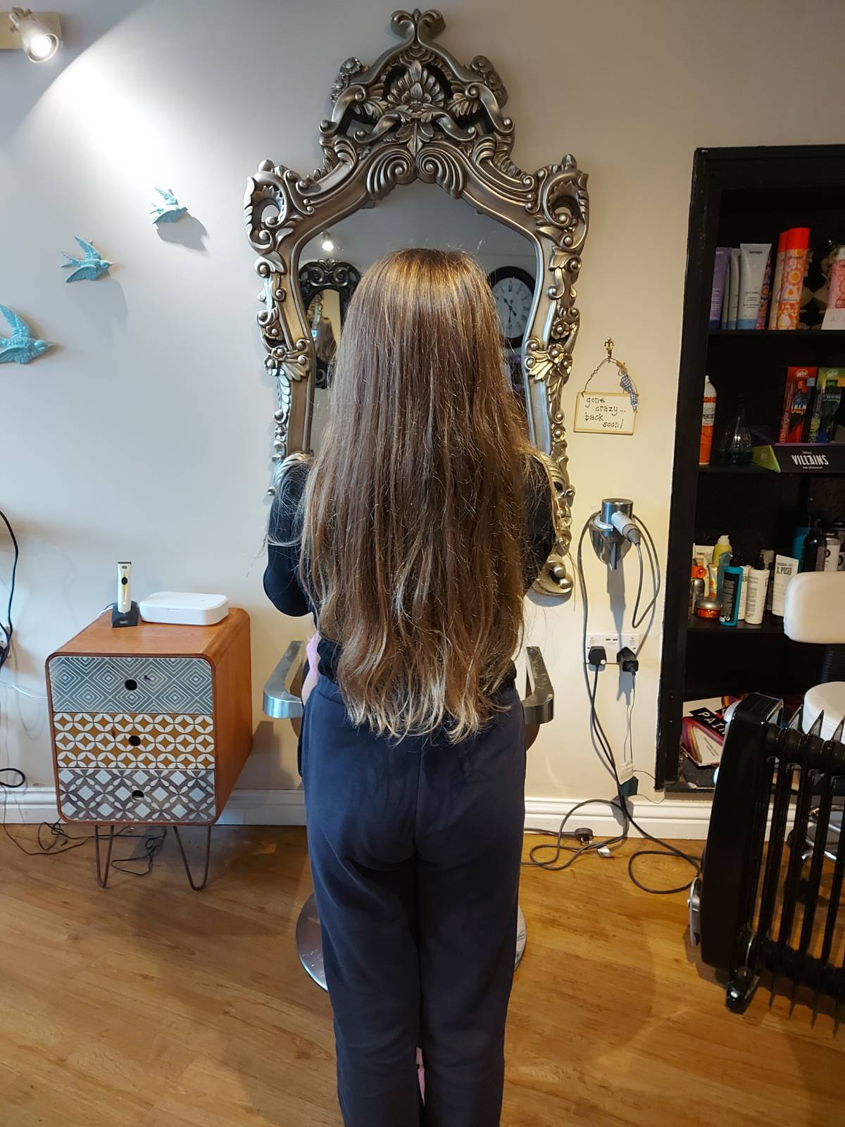 Lilly's haircut for the Little Princess Trust